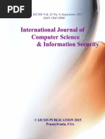 International Journal of Computer Science IJCSIS September 2015