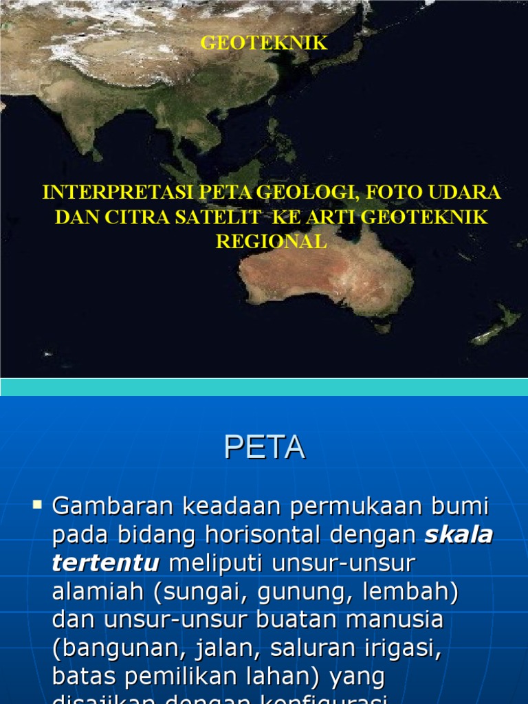 Interpretasi Foto Udara Geoteknik | PDF