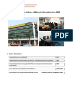 Brickfields Asia College Additional Information Form 2014