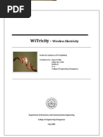 Download Witricity Seminar Reort by srjonas SN28350275 doc pdf