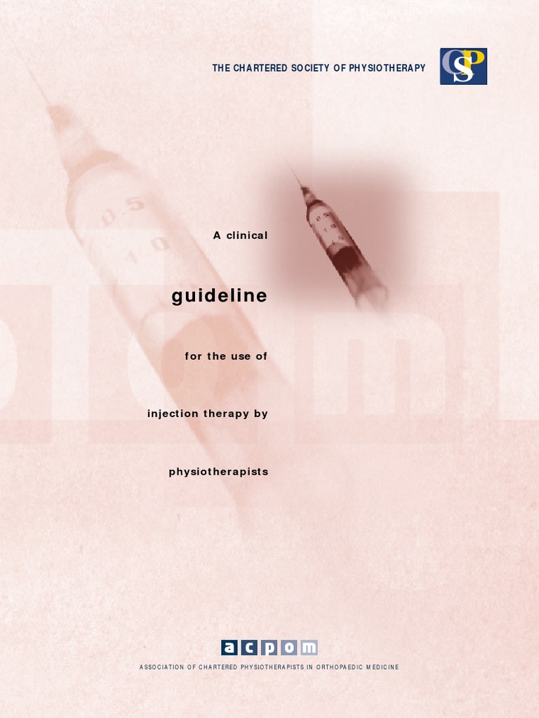 CSP Guideline Injection | PDF | Physical Therapy | Clinical Trial