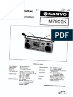 Sanyo M7900K Servic Manual