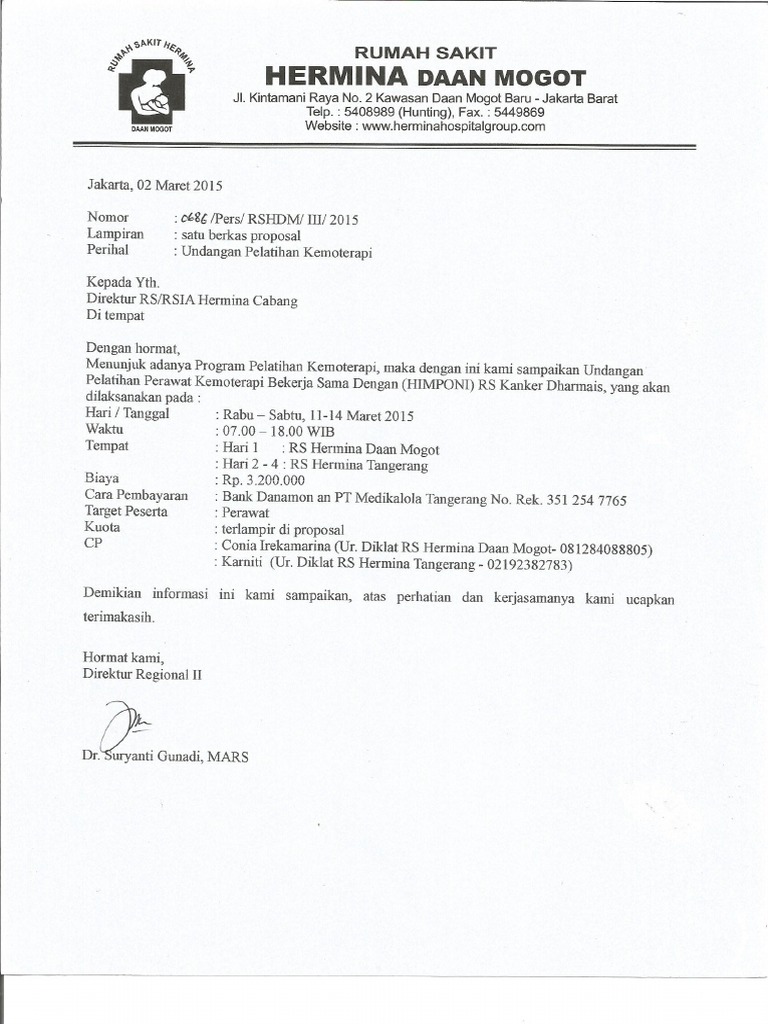 No Telp Rs Hermina Daan Mogot