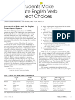 Helping Students Make Appropriate Verb Tense Aspect Choices