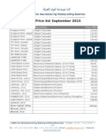 Price List September 2015: Item Description Price AED