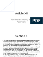 Article XII Philippine Constitution