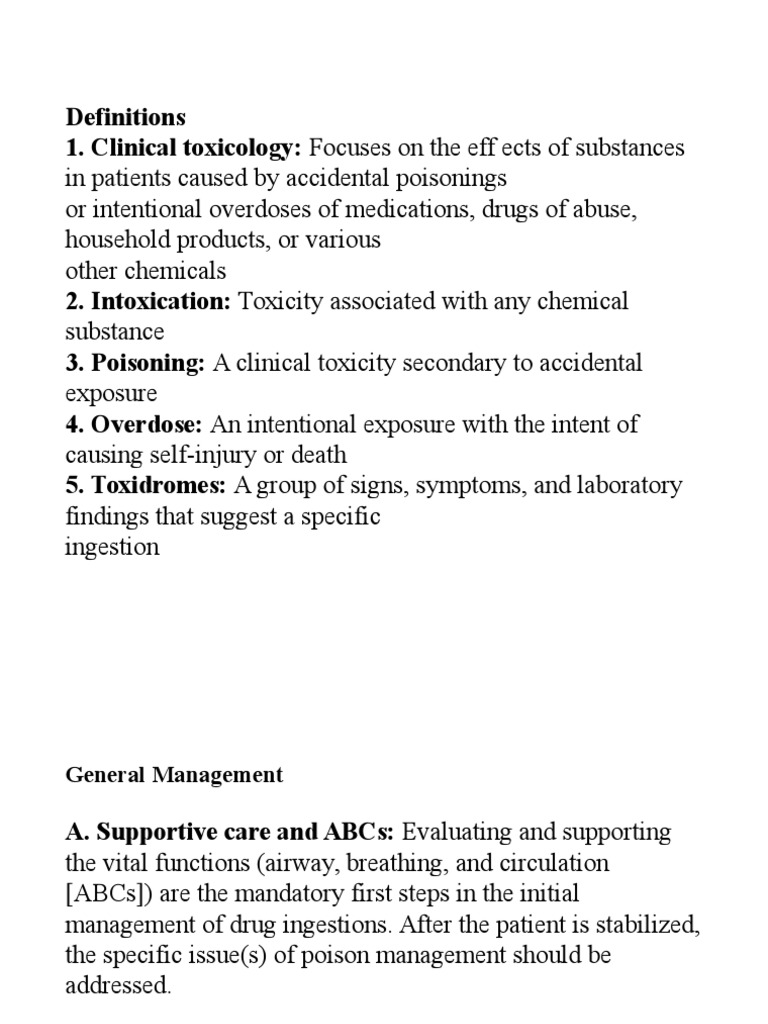 Clinical Toxicology PDF Pharmacology Drugs