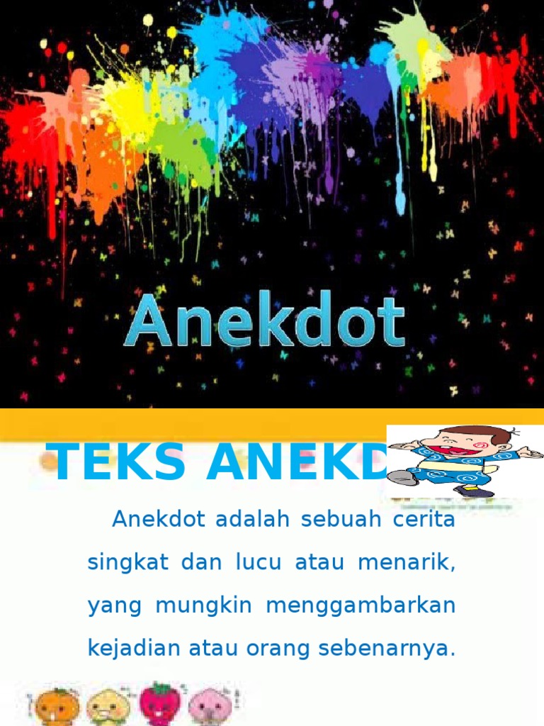 TEKS ANEKDOT TEKS ANEKDOT