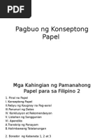 Kabanata I Pagbuo NG Konseptong Papel