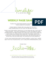 Lime Life Teacher Weekly Samples