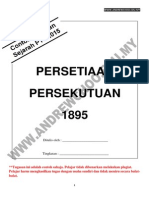 CONTOH PT3 2015 TUGASAN SEJARAH PERSETIAAN PERSEKUTUAN 1895 Part 1 PDF