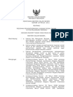 Permendari No 19 TH 2011 TTG Pedoman Pengintegrasian Layanan Sosial Dasar Di Pos Pelayanan Terpadu