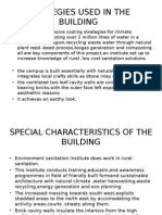 Special Characteristics of the Building