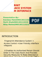 Fingerprint Attendance System With GSM Interface
