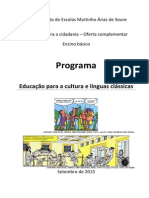 Programa Educação para A Cultura e Línguas Clássicas