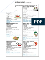 Menús Modelo 11,5