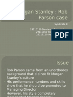 Morgan Stanley: Rob Parson Case