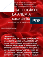Fisiopatología de La Anemia Caso Clinico