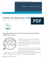 8 Skills You Need To Be A Data Scientist - Udacity - Be in Demand