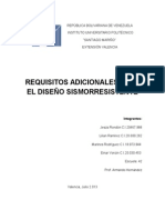 Requisitos Adicionales Para El Diseño Sismorresistente