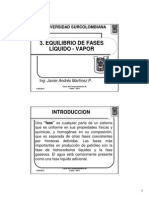 Equilibrio de Fases Liquido - Vapor PDF