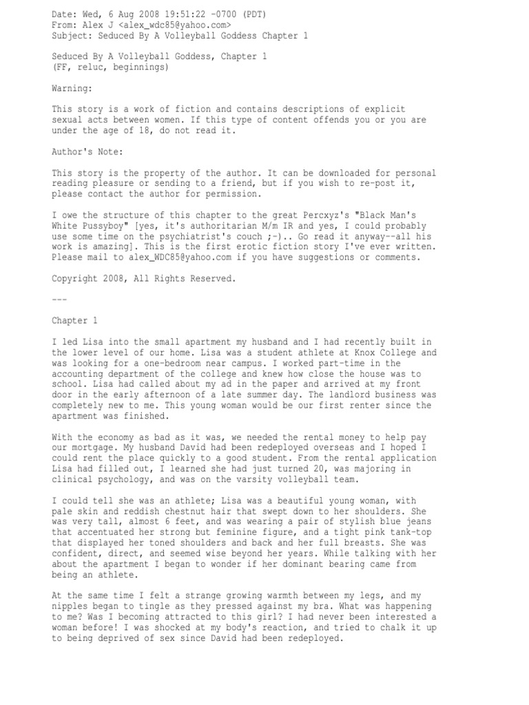 Seduced by A Volleyball Goddess 1 | PDF | Breast | Lesbian