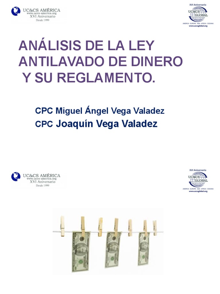 Ley Federal Antilavado de Dinero I y II | PDF | Lavado de dinero ...