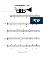 Trumpet Fingering Chart