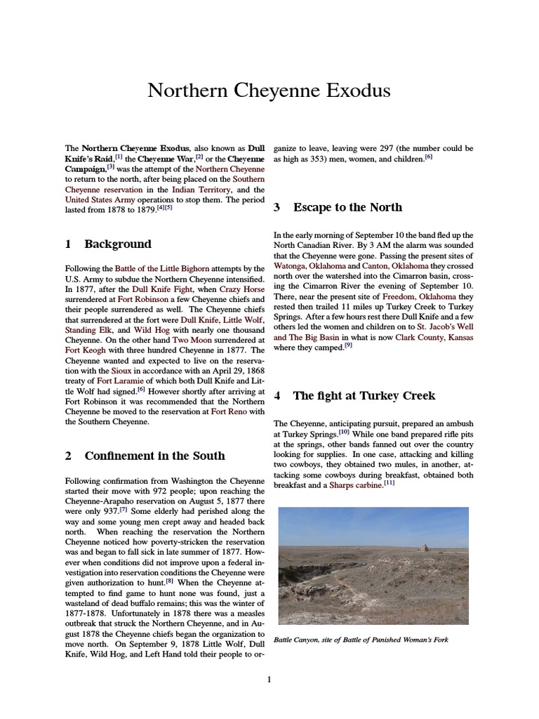 Northern Cheyenne Exodus | PDF | Cheyenne | Algonquian Peoples