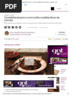 Costelinha de Porco Com Molho Mediterrâneo de Tomate