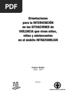 Orientaciones Para La Intervención en Las Situaciones de Violencia Que Viven NNA en El Ámbito Intrafamiliar