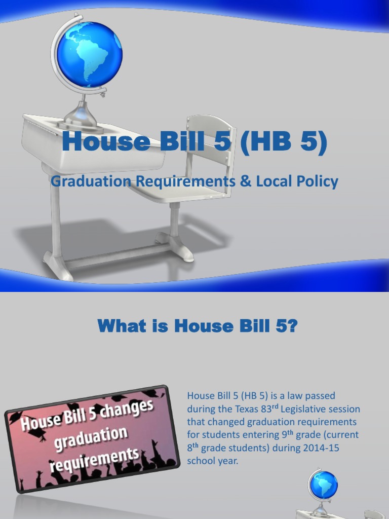 House Bill 5 Presentation 03242014 hs1 PDF High School Diploma