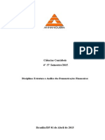 Atps Estrutura e Analise Das Demonstrações Financeiras