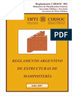 Reglamento Argentino de Estructuras de Mamposteria