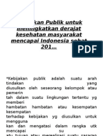 kebijakan publik kesehatan