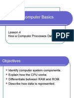 Unit 1-Computer Basics: Lesson 4 How A Computer Processes Data