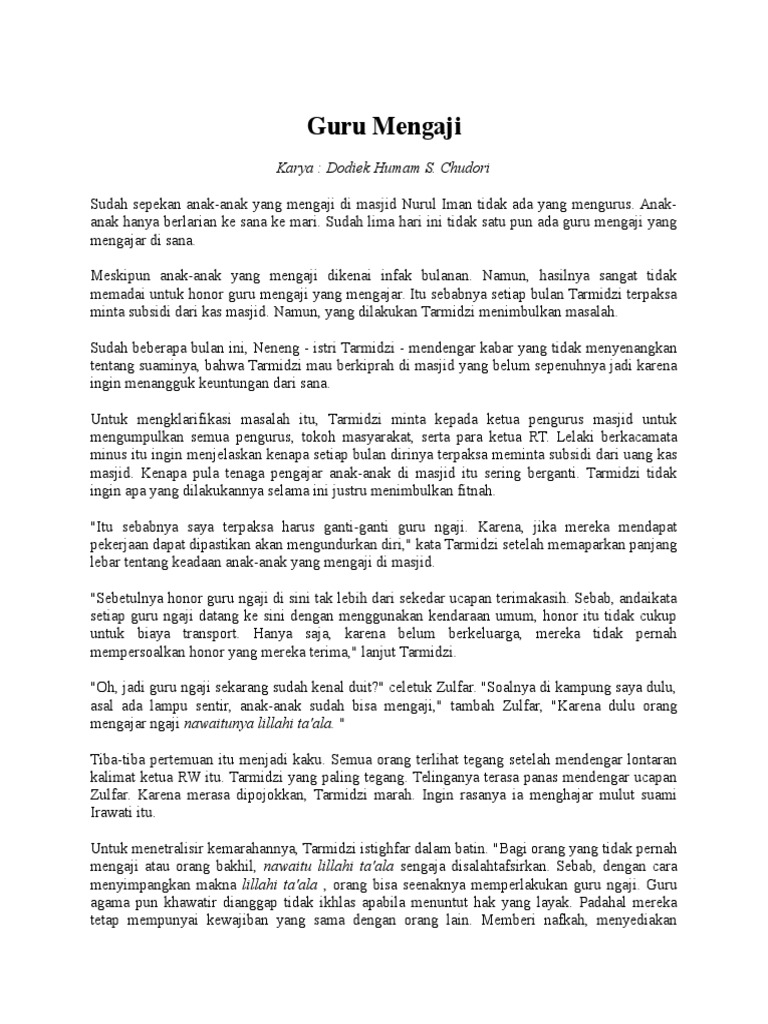 Cerpen Pdf