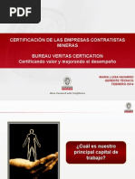 2) Certificación de Las Empresas Contratistas Mineras (Maria Navarro - Bureau Veritas)