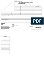 New Format 2014 Vpa Monthly Progress Report Form