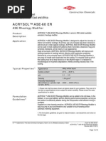 ACUSOL™ Rheology Modifiers Overview | PDF | Rheology | Ion