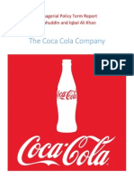 The Coca Cola Company Analysis