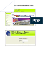 How To Access Utem Library Exam Papers Archive: 1. Click Ez Proxy
