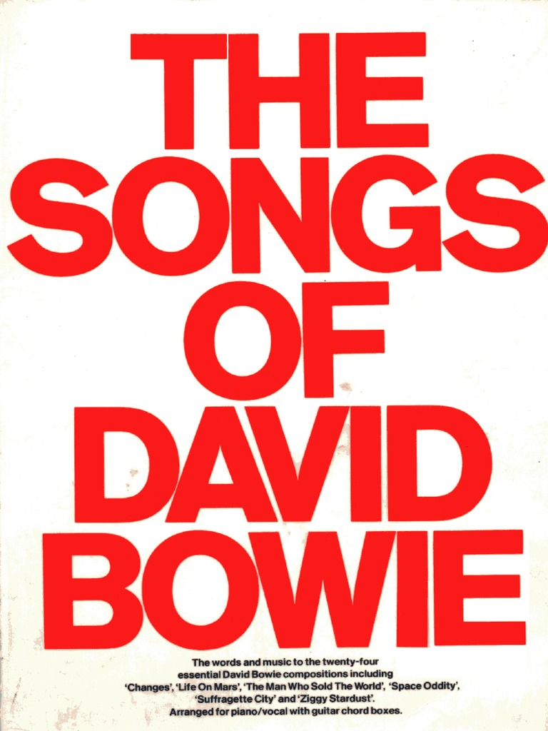 David Bowie - Songs (Piano) | PDF