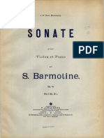 Barmotin - Violin Sonata, Op.14 Color Cover