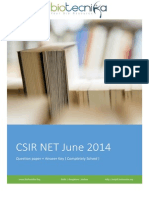 Csir Net June 2014