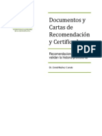 Documentos, Cartas y Certificados