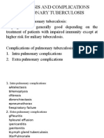 Prognosis and Complications Pulmonary Tuberculosis