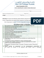 Intern Evaluation Form For Employer