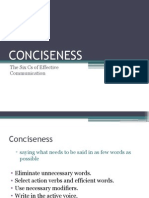 Conciseness