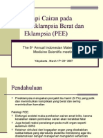 Terapi Cairan Pada Preeklampsia Berat Dan Ekmapsia (